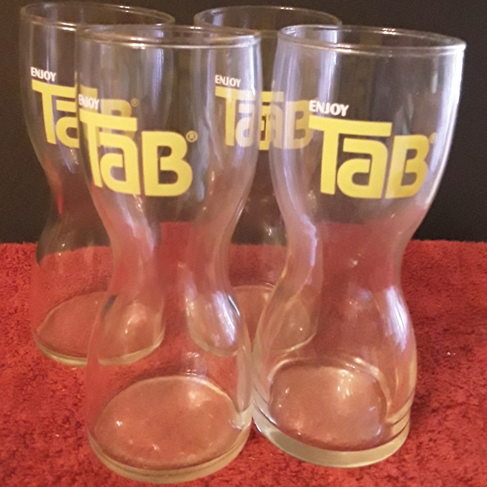 Tab cola glasses